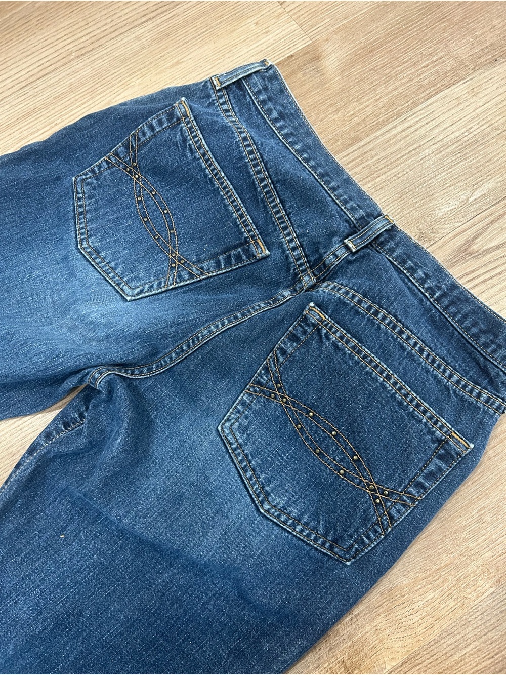 Vintage 100% Cotton Made in USA Abercrombie & Fitch Indigo Flare Jeans
